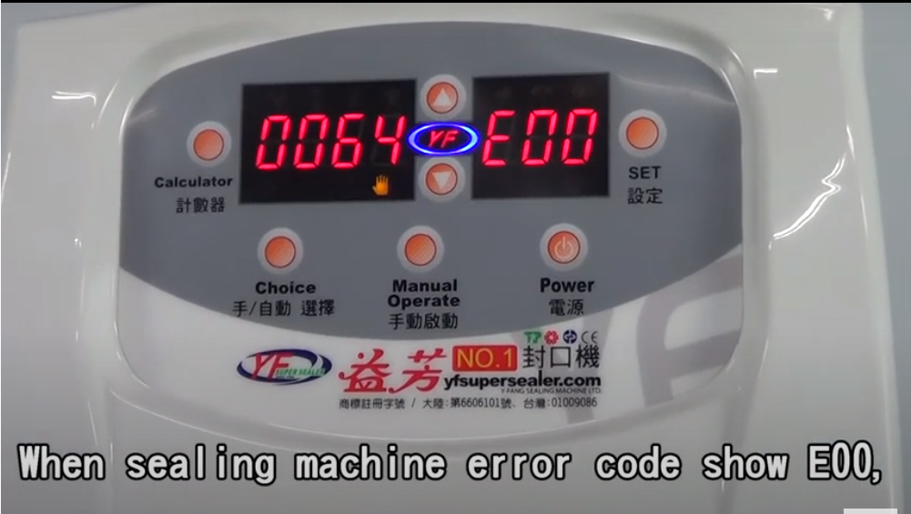 Automatic Sealing Machine Repair video,E00 the problem of thermocouple