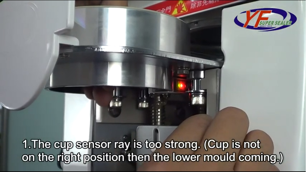 Automatic Sealing Machine Repair video,Error code Cup can’t into sealing area automatic
